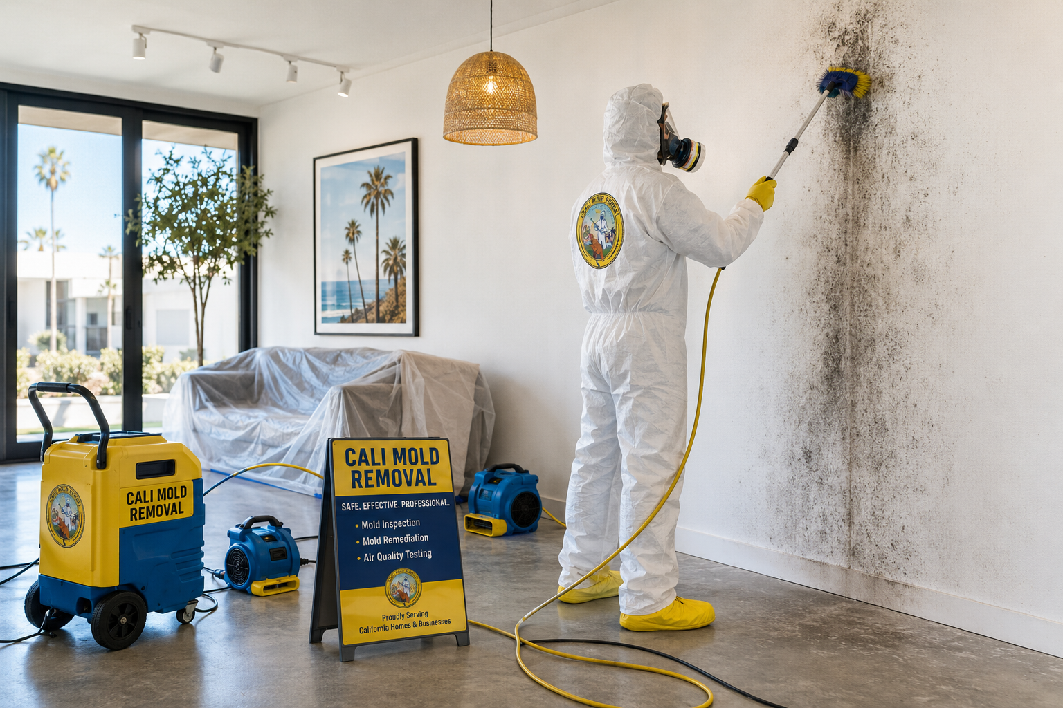 Mold remediation job completed by Cali Mold Removal in Camarillo, CA, California